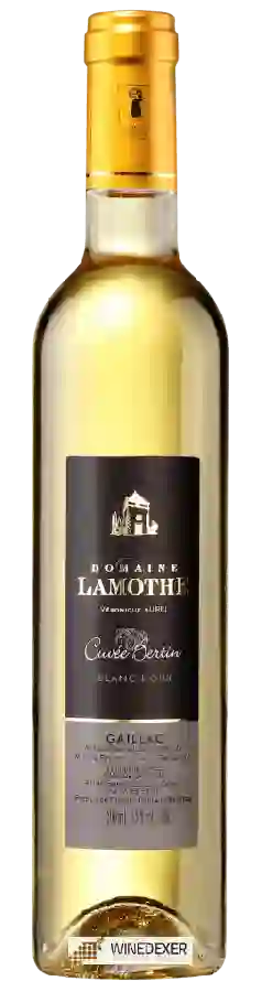 Domaine de Lamothe - Cuvée Bertin Blanc Doux Domaine de Lamothe - Cuvée Bertin Blanc Doux