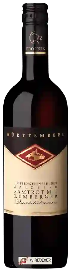 Weingut Lehrensteinsfelder Steinacker - Samtrot - Lemberger Weingut Lehrensteinsfelder Steinacker - Samtrot - Lemberger