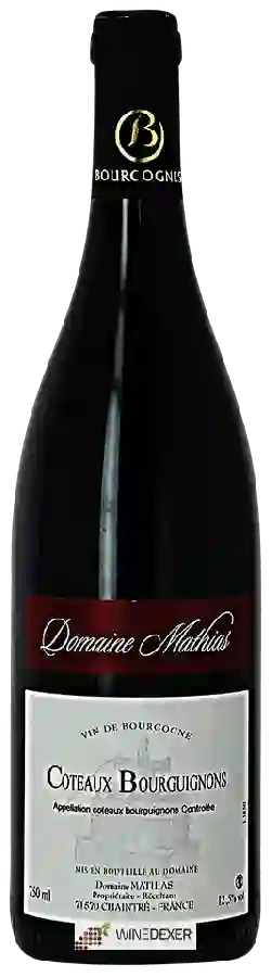 Domaine Mathias - Coteaux Bourguignons Rouge Domaine Mathias - Coteaux Bourguignons Rouge