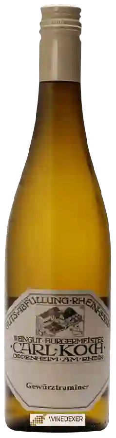 Weingut Bürgermeister Carl Koch - Dienheimer Tafelstein Gewürztraminer Weingut Bürgermeister Carl Koch - Dienheimer Tafelstein Gewürztraminer