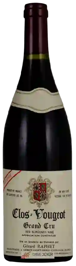 Weingut Gérard Raphet - Cuvée Unique Clos de Vougeot Grand Cru Weingut Gérard Raphet - Cuvée Unique Clos de Vougeot Grand Cru