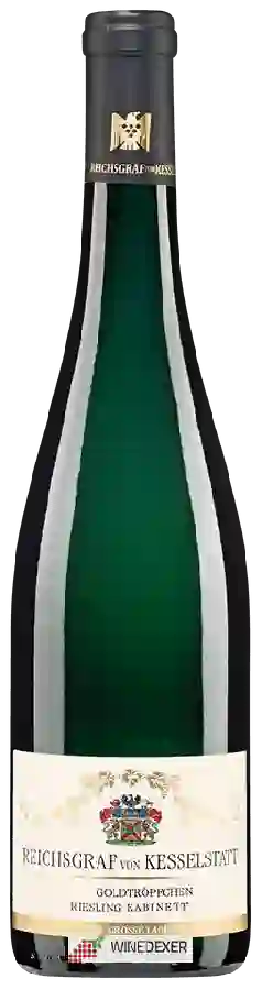 Weingut Reichsgraf von Kesselstatt - Goldtröpfchen Riesling Kabinett Grosse Lage Weingut Reichsgraf von Kesselstatt - Goldtröpfchen Riesling Kabinett Grosse Lage
