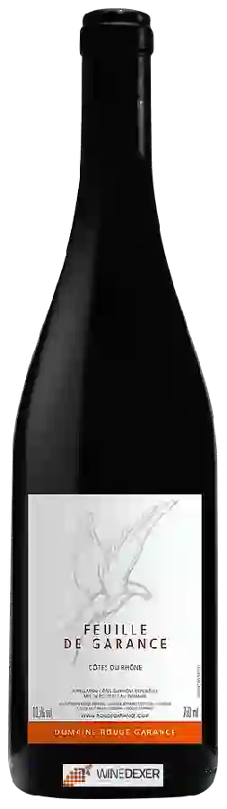 Domaine Rouge Garance - Feuille de Garance Côtes du Rhône Domaine Rouge Garance - Feuille de Garance Côtes du Rhône