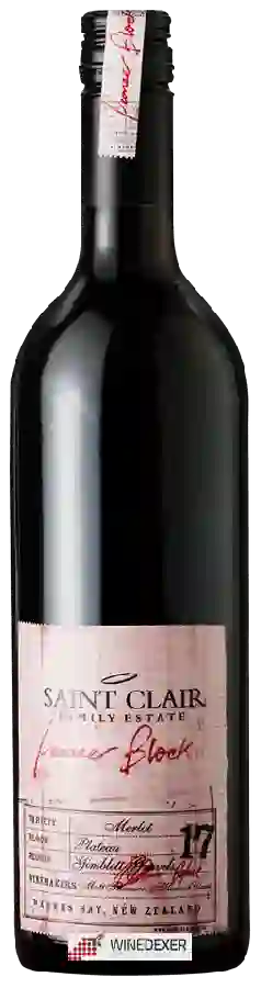 Weingut Saint Clair - Pioneer Block 17 Plateau Merlot