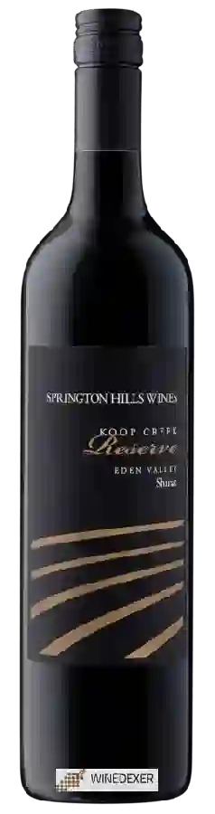 Weingut Springton Hills - Koop Creek Reserve Shiraz