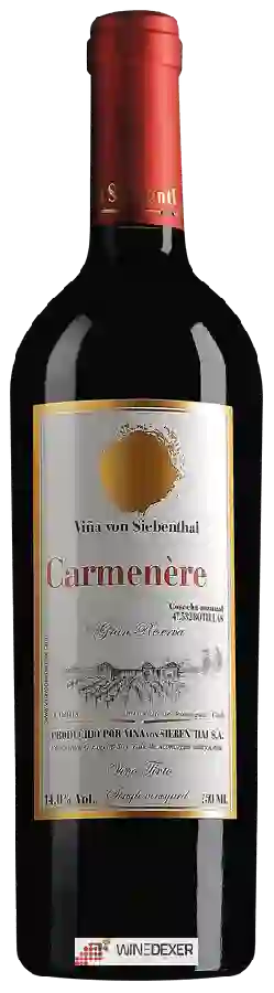 Weingut Von Siebenthal - Carmenère Gran Reserva Weingut Von Siebenthal - Carmenère Gran Reserva