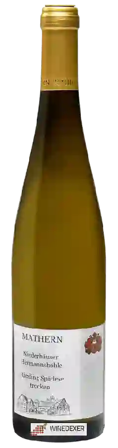 Weingut Mathern - Niederhäuser Hermannshöhle Riesling Spätlese Trocken Weingut Mathern - Niederhäuser Hermannshöhle Riesling Spätlese Trocken