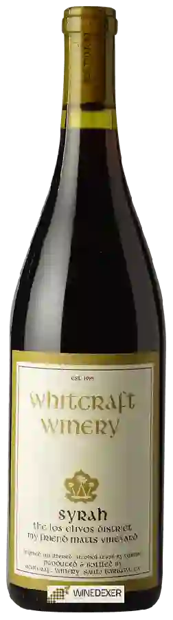Weingut Whitcraft - Los Olivos My Friend Matt's Vineyard syrah Weingut Whitcraft - Los Olivos My Friend Matt's Vineyard syrah