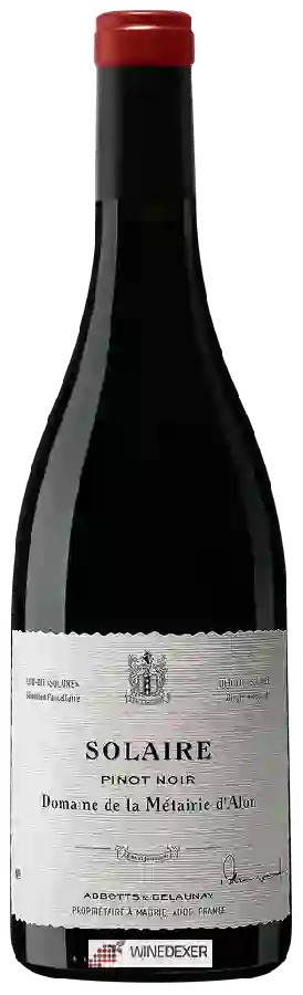 Winery Abbotts & Delaunay - Domaine de la Métairie d'Alon Solaire Pinot Noir Winery Abbotts & Delaunay - Domaine de la Métairie d'Alon Solaire Pinot Noir