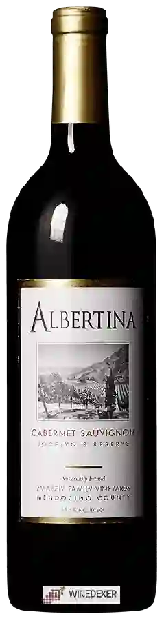Winery Albertina - Zmarzly Family Vineyards Jocelyn's Reserve Cabernet Sauvignon Winery Albertina - Zmarzly Family Vineyards Jocelyn's Reserve Cabernet Sauvignon