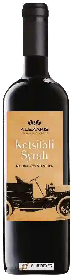Winery Alexakis - Kotsifali - Syrah
