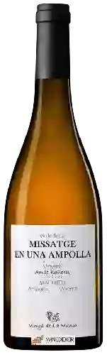 Winery Amós Bañeres - Vinya Oculta - Missatge en Una Ampolla