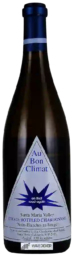 Winery Au Bon Climat - Chardonnay Nuits-Blanches au Bouge On That Road Again Winery Au Bon Climat - Chardonnay Nuits-Blanches au Bouge On That Road Again