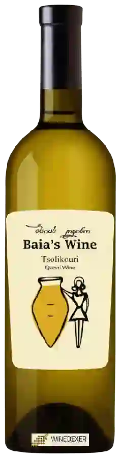 Winery Baia's Wine - Tsolikouri Winery Baia's Wine - Tsolikouri