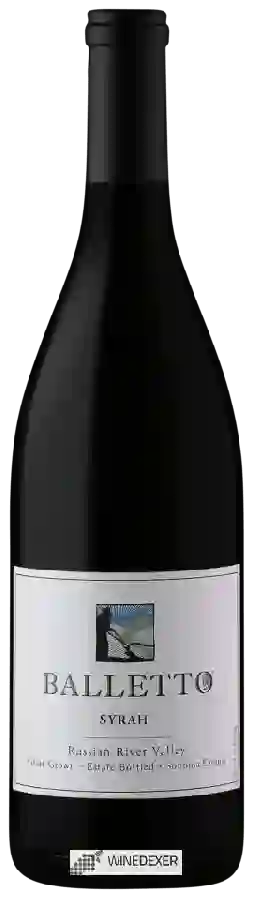 Winery Balletto Vineyards - Syrah Winery Balletto Vineyards - Syrah