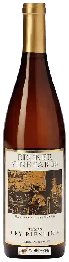 Winery Becker Vineyards - Ballinger Vineyard Dry Riesling Winery Becker Vineyards - Ballinger Vineyard Dry Riesling