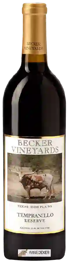 Winery Becker Vineyards - Reserve Tempranillo