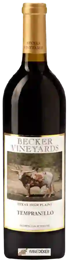 Winery Becker Vineyards - Tempranillo Winery Becker Vineyards - Tempranillo