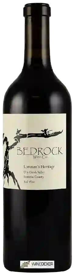 Winery Bedrock Wine Co. - Lorenzo's Heritage Winery Bedrock Wine Co. - Lorenzo's Heritage