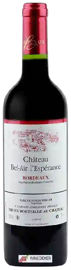 Château Bel Air l'Espérance - Bordeaux Château Bel Air l'Espérance - Bordeaux
