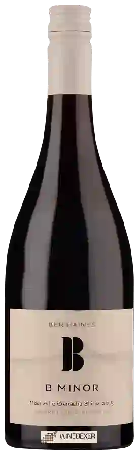 Winery Ben Haines - B Minor Mourvedre - Grenache - Shiraz Winery Ben Haines - B Minor Mourvedre - Grenache - Shiraz