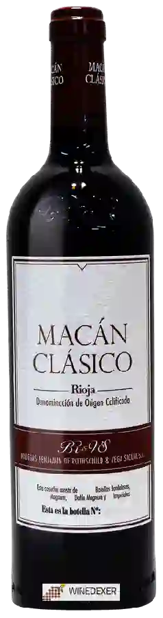 Winery Benjamin de Rothschild - Vega Sicilia - Macán Clásico Winery Benjamin de Rothschild - Vega Sicilia - Macán Clásico