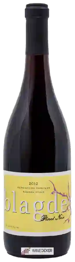 Winery Blagden - Sangiacomo Vineyard Pinot Noir Winery Blagden - Sangiacomo Vineyard Pinot Noir