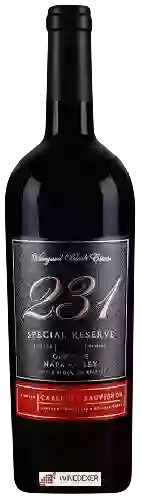 Winery Vineyard Block Estate - 231 Special Reserve Cabernet Sauvignon