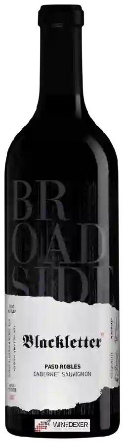 Winery Broadside - Blackletter Cabernet Sauvignon Winery Broadside - Blackletter Cabernet Sauvignon