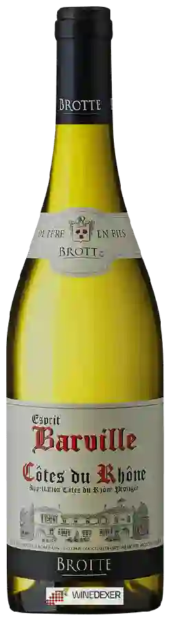 Winery Brotte - Côtes du Rhône Esprit Barville Blanc Winery Brotte - Côtes du Rhône Esprit Barville Blanc