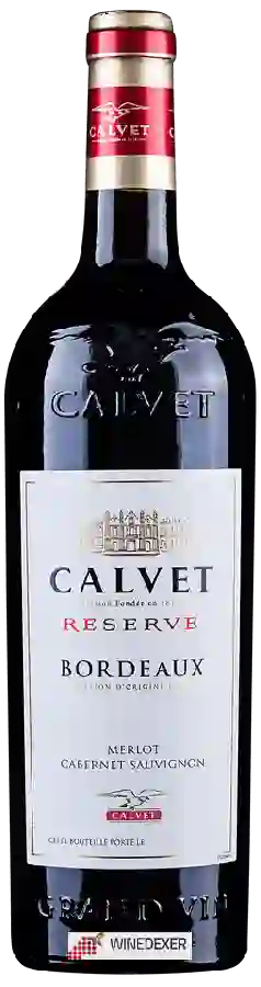 Winery Calvet - Réserve Merlot - Cabernet Sauvignon Bordeaux