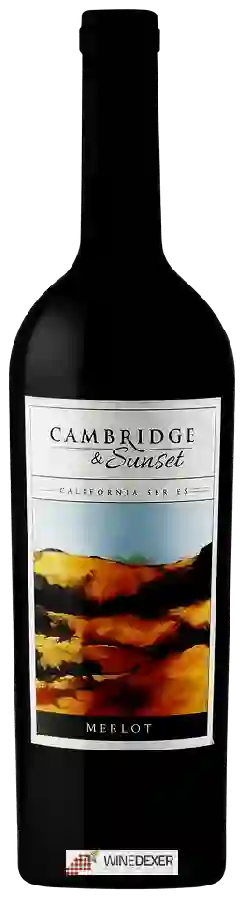 Winery Cambridge & Sunset - Merlot Winery Cambridge & Sunset - Merlot