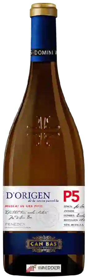 Winery Can Bas - D'Origen P5 Muscat de Gra Petit Winery Can Bas - D'Origen P5 Muscat de Gra Petit