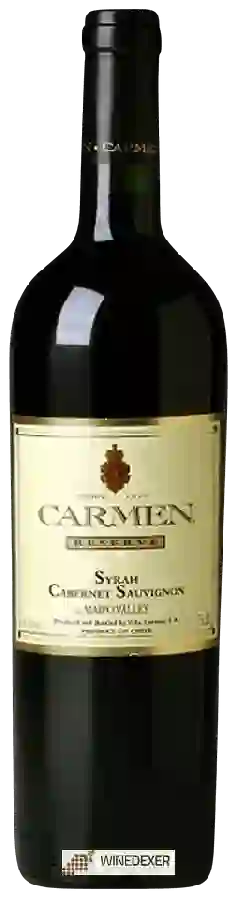 Winery Carmen - Reserva Syrah - Cabernet Sauvignon Winery Carmen - Reserva Syrah - Cabernet Sauvignon