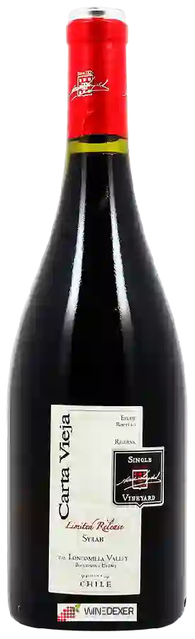 Winery Carta Vieja - Syrah Limited Release Winery Carta Vieja - Syrah Limited Release