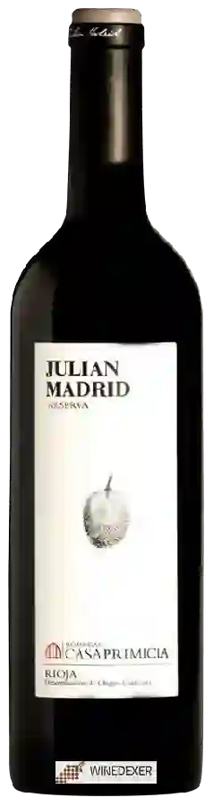 Bodegas Casa Primicia - Julian Madrid Reserva Bodegas Casa Primicia - Julian Madrid Reserva