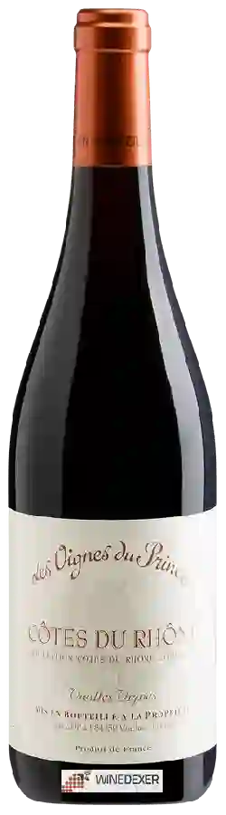 Winery Cellier des Princes - Les Vignes du Prince Côtes Du Rhône Vielles Vignes Winery Cellier des Princes - Les Vignes du Prince Côtes Du Rhône Vielles Vignes