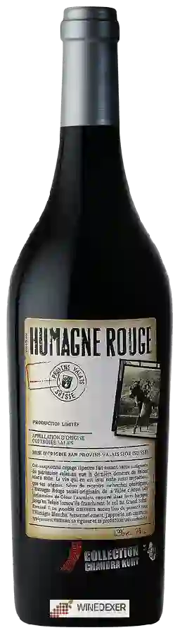 Winery Provins - Collection Chandra Kurt Humagne Rouge Winery Provins - Collection Chandra Kurt Humagne Rouge