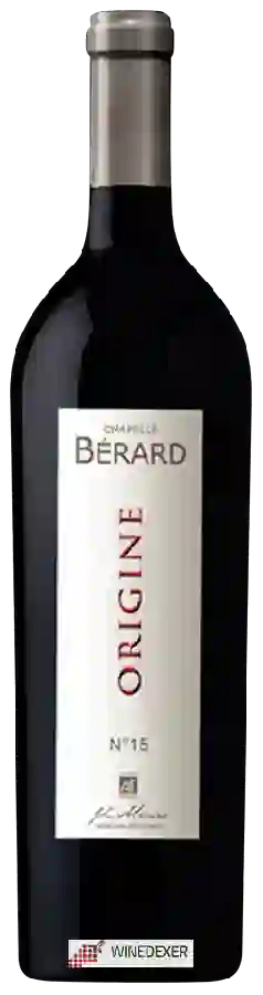 Winery Chapelle Bérard - Origine No. 15