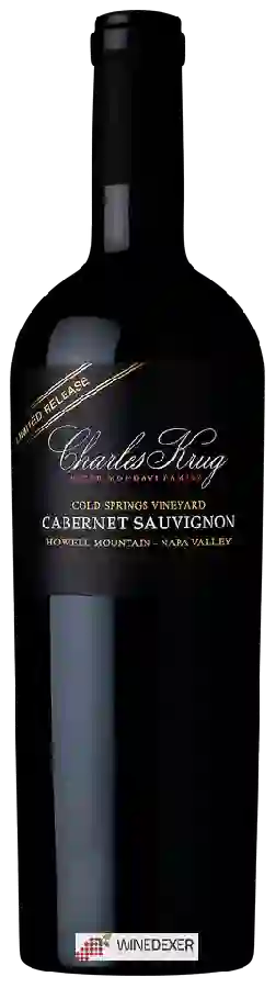 Winery Charles Krug - Cabernet Sauvignon Cold Springs Vineyard Winery Charles Krug - Cabernet Sauvignon Cold Springs Vineyard