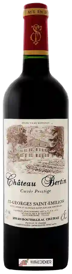 Château Bertin - Cuvée Prestige Saint-Georges-Saint-Émilion Château Bertin - Cuvée Prestige Saint-Georges-Saint-Émilion