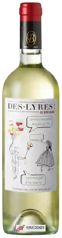 Château Bertinerie - Des-Lyres de Bertinerie Sauvignon Blanc A Deux