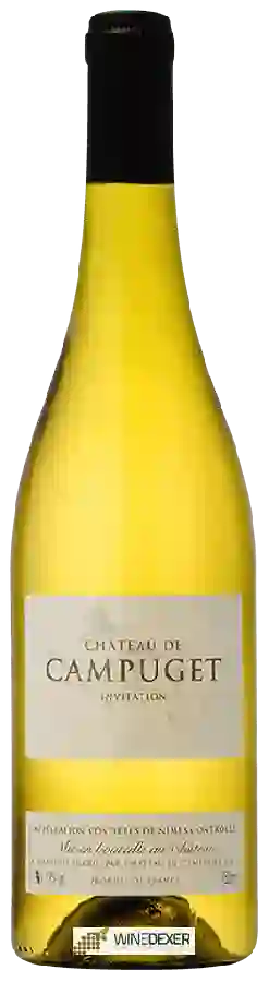 Château de Campuget - Invitation blanc