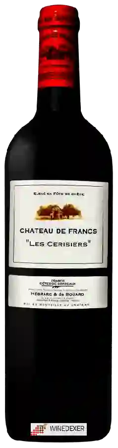 Château de Francs - Francs - Côtes de Bordeaux Les Cerisiers Château de Francs - Francs - Côtes de Bordeaux Les Cerisiers