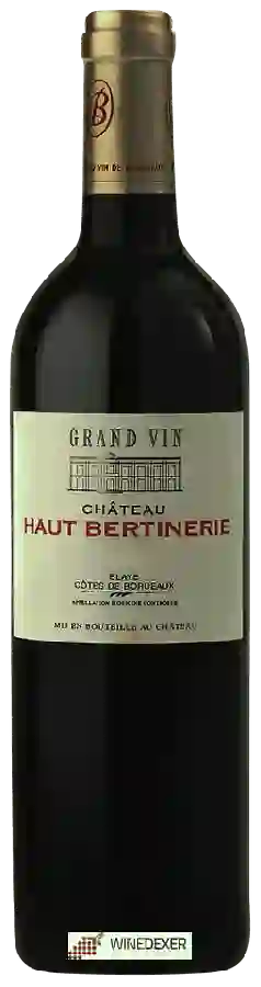 Château Haut Bertinerie - Blaye - Côtes de Bordeaux