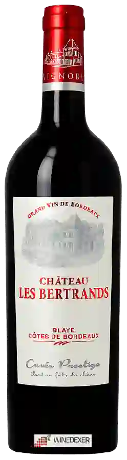 Château Les Bertrands - Cuvée Prestige Blaye - Côtes de Bordeaux Rouge