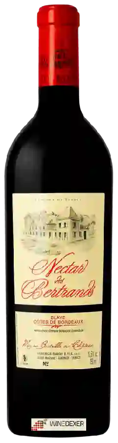 Château Les Bertrands - Nectar de Bertrands Blaye - Côtes de Bordeaux Château Les Bertrands - Nectar de Bertrands Blaye - Côtes de Bordeaux