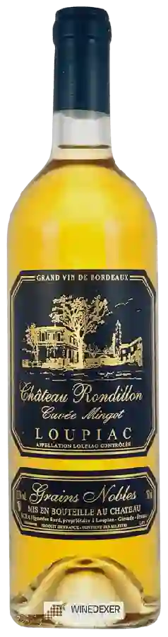 Château Rondillon - Cuvée Mingot Grains Nobles Loupiac Château Rondillon - Cuvée Mingot Grains Nobles Loupiac