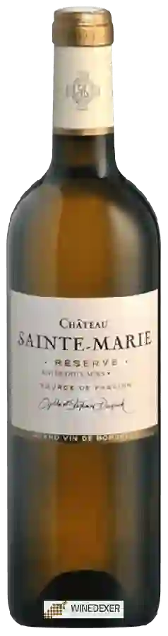 Château Sainte-Marie - Réserve Entre-deux-Mers Château Sainte-Marie - Réserve Entre-deux-Mers