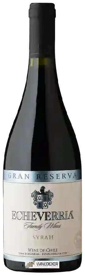 Winery Echeverría - Gran Reserva Syrah